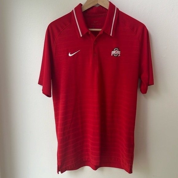 Nike Dri Fit Men’s Ohio State University Golf Polo Shirt Size Small - Picture 1 of 7